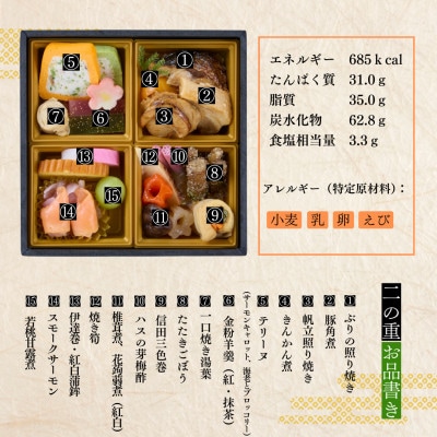 2025年 健康おせち 二段重