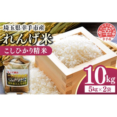レンゲ米　こしひかり 精米 5kg×2袋