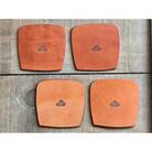 育てるレザーコースター4枚セット