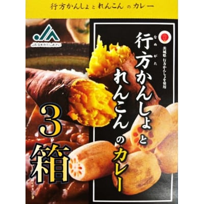 行方かんしょとれんこんのカレー 200g×3箱
