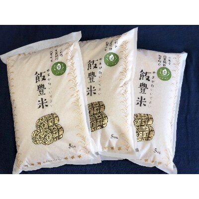 飯豊米　はえぬき　白米15kg　(令和3年産)