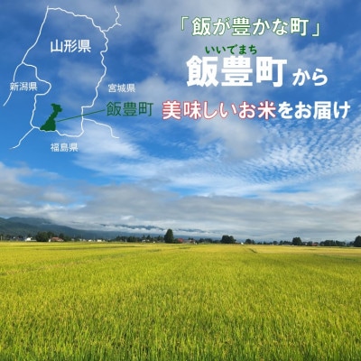 はえぬき白米10kg　山形県飯豊町産