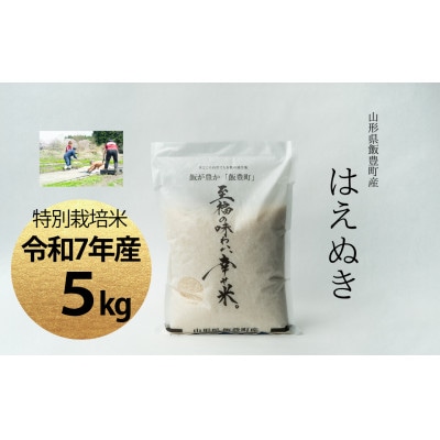 【令和7年産】至福の味わい、幸せ米。「はえぬき」精米 5kg