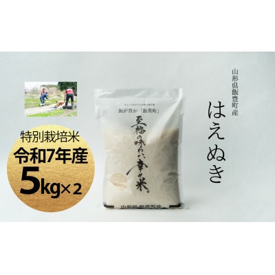 【令和7年産】至福の味わい、幸せ米。「はえぬき」精米 5kg×2