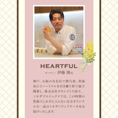 ミモザパウンドケーキ～イタリアの春風～　2月下旬以降発送予定