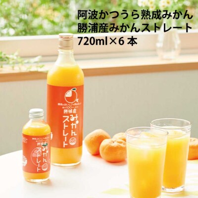 勝浦産みかんストレート 720ml 6本