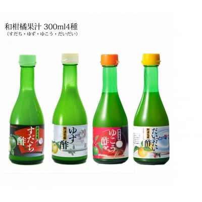 和柑橘果汁300ml 4種セット