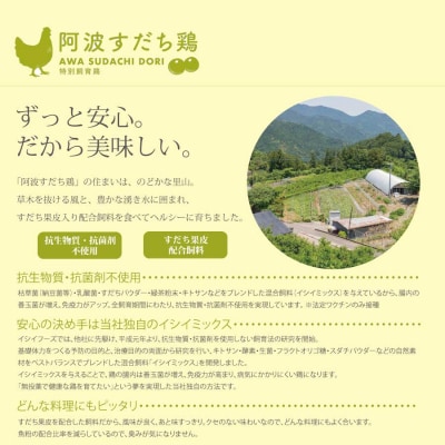 【定期便6回】阿波すだち鶏 もも肉 2㎏