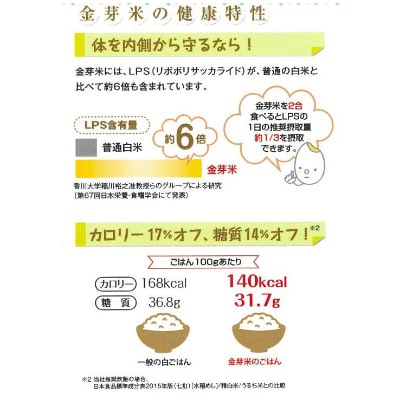 【2ヵ月毎定期便】BG無洗米　金芽米にこまる5kg【隔月】全6回
