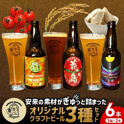 オリジナル クラフトビール 3種×2本 計6本セット