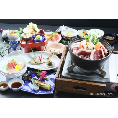 名物お豆腐料理と猪鍋と大山詣りの旅 ペア宿泊券 旅館あさだ [0112]