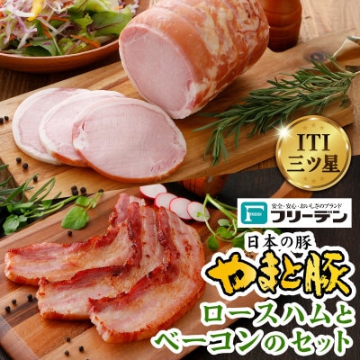 フリーデン やまと豚 ロースハムとベーコンのセット [0368]
