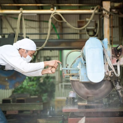 【成瀬石材店】日向石陶器 おちょこ