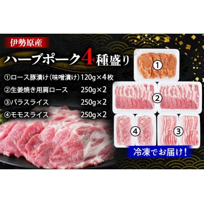 絶品ハーブポーク 肉汁したたる自慢の4種盛 [0189]