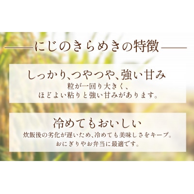 【毎月定期便】合計30kg 伊勢原産 精米にじのきらめき 10kg 農家直送全3回