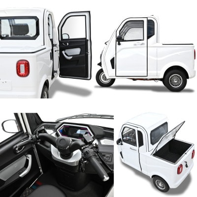 電動トゥクトゥク《VIVEL》TRUCK 1人乗り ホワイト