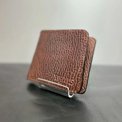 YIHALS ハンドメイド 鹿革 2つ折り財布 選べる6色 靴屋が手掛ける革製品
