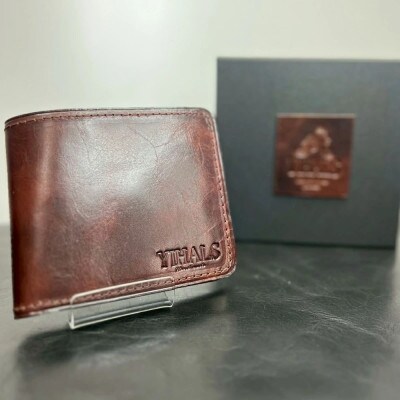 YIHALS ハンドメイド 牛革 2つ折り財布　選べる5色　靴屋が手掛ける革製品