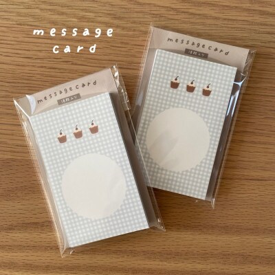 〔tulip bear(チューリップベア)〕メッセージカード(カップケーキ)