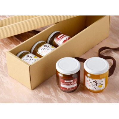 化粧箱付き【無添加】大山の柚子ジャム3個&甘辛おから味噌2個セット
