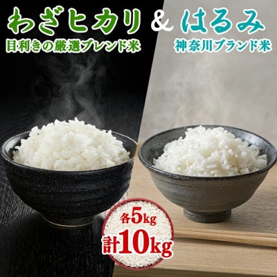 【先行受付】令和8年産ブレンド米「わざヒカリ」と「はるみ」の10kg食べ比べセット 各5kg