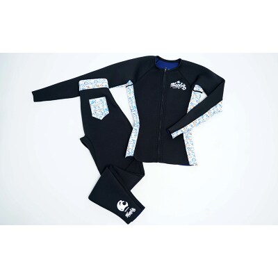 既成サイズオーダー】琉球紅型orシルバー MENS'春夏用ウェットスーツ