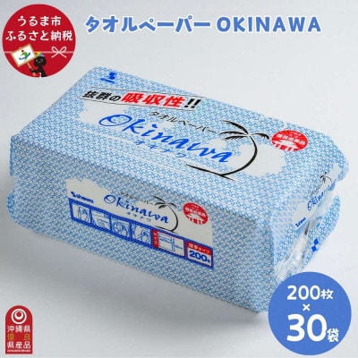ペーパータオル吸水性抜群!タオルペーパー「OKINAWA」
