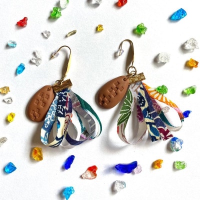 【ピアス】ゆんたくポリマークレイピアス