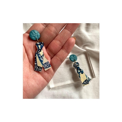 【ピアス】果報(かふぅ)ポリマークレイピアス