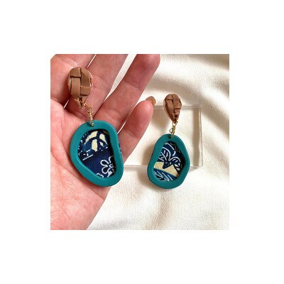 【ピアス】海風(ウミカジ)ポリマークレイピアス