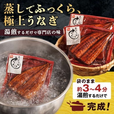 蒸したて風うなぎ3L(半身)×6P