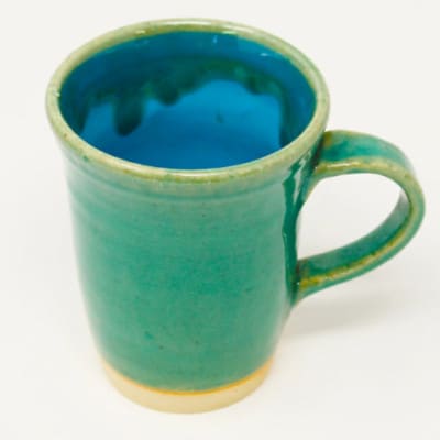 【琉球太田焼窯元】エメラルドの海《マグカップ》