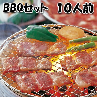 肉祭り開催!BBQセット　～焼肉10種　10人前コース～[No.5217-0101]