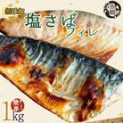 【ご家庭用　訳あり】無添加　塩さばフィレ1kg