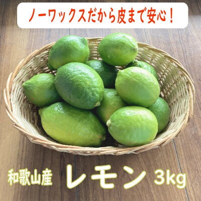 和歌山産レモン/グリーンレモン 約3kg 【国産レモン】