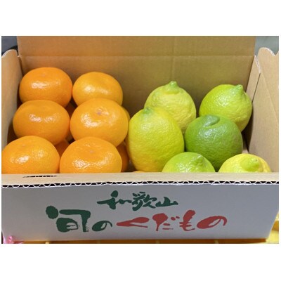 地元印南町産の完熟温州みかん1.5kg(S～2Lサイズ)とレモン800gの詰め合わせ