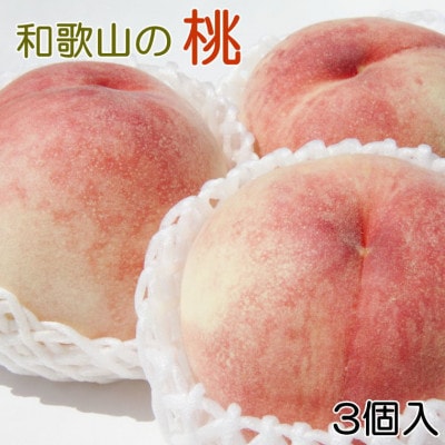 【産直・人気の特産品】和歌山の桃　3玉入り(印南町)