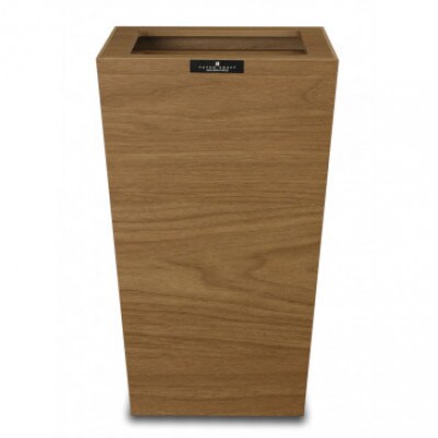 バスク ダストボックス スクエア 7L ブラウン ソファの横に置きたい木目調くず入れ