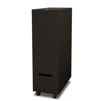 バスク グランデペール 2段 ブラック アイランド型キッチンに美しくフィットする木目調くず入れ