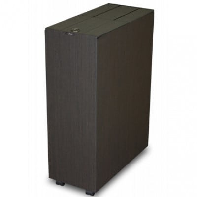 バスク キッチンペール 45L ブラック 職人が手掛けるキッチンにおすすめの木目調くず入れ