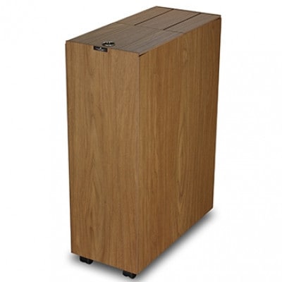 バスクキッチンペール 45Lブラウン 職人が手掛けるキッチンにおすすめの木目調くず入れ