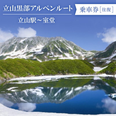 立山黒部アルペンルート　立山駅～室堂(往復)乗車券
