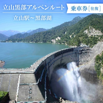 立山黒部アルペンルート　立山駅～黒部湖(往復)乗車券