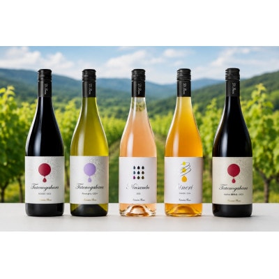 【ワインコンクール受賞】Domaine Beau 「南砺市産のぶどう」立野原ワイン5本セット