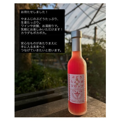 ぶどうジュース、ぶどうとしょうがのシロップセット