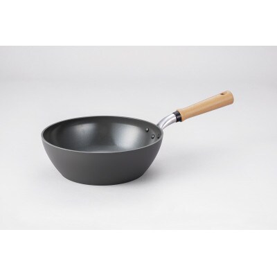【IH対応】IHセンレンキャストグリーン　セラミック深型フライパン　24cm