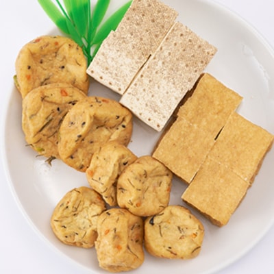 とうふ、厚揚げ、がんもが入ったおまかせ10点セット