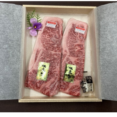 富山県産氷見牛ロースステーキ 計300g　牛脂付き