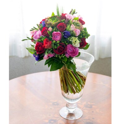 季節の花束と花瓶のセットsサイズ お礼品詳細 ふるさと納税なら さとふる