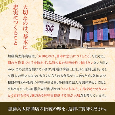 【味噌 神奈川県 小田原市】いいちみそ500g 6種セット(計3kg)